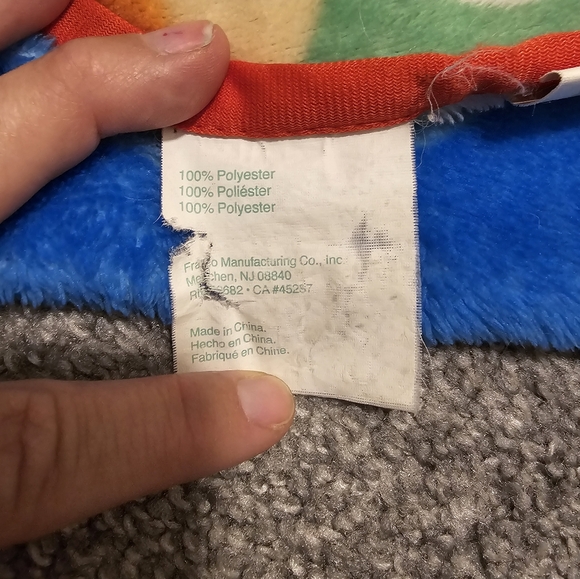 Nintendo Super Mario Brothers Mushroom Video Game Fleece Throw 37 X 48 - Picture 2 of 6